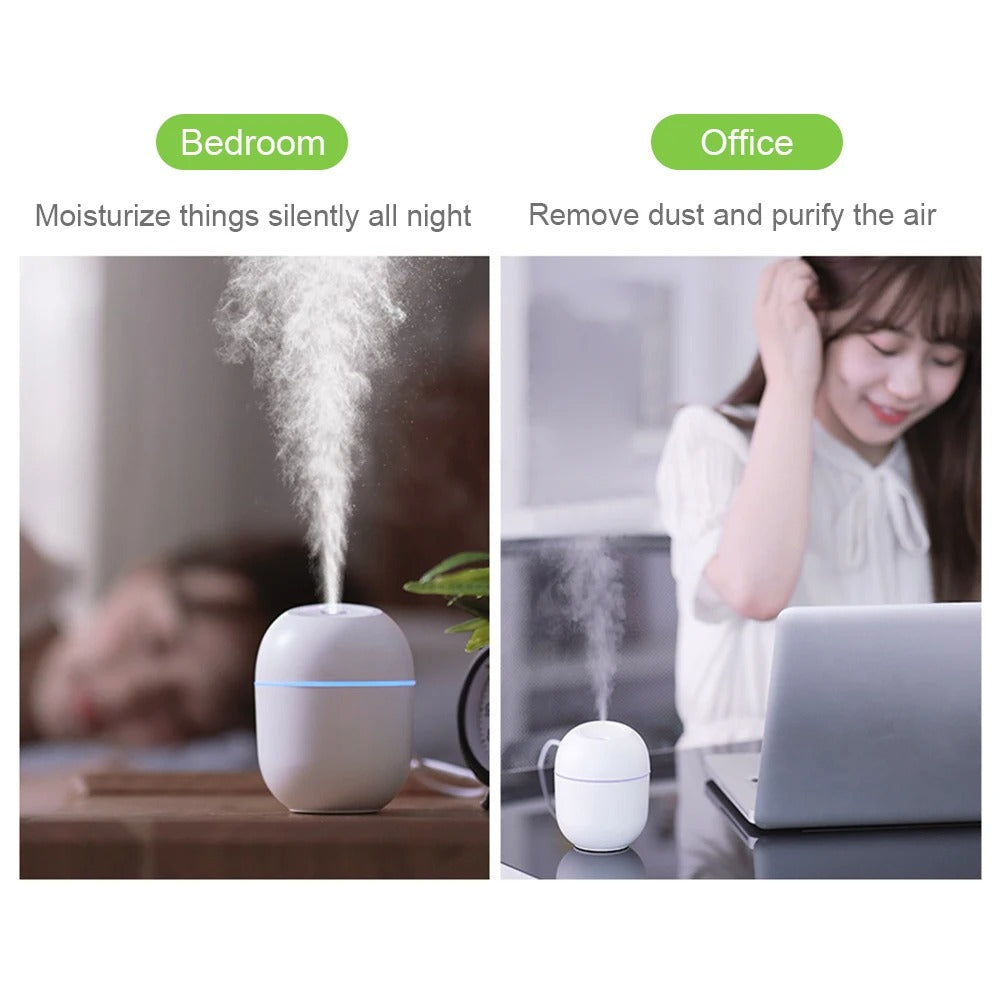 Portable USB Air Humidifier & Essential Oil Diffuser